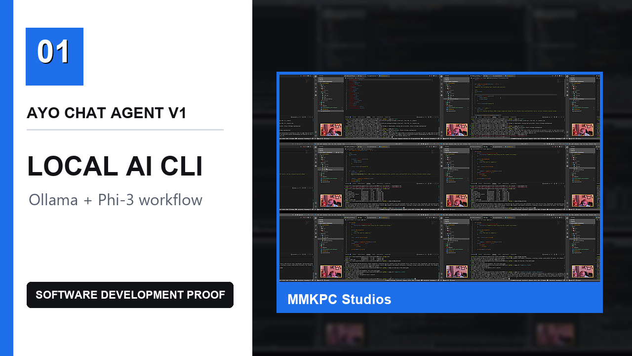 AYO Chat Agent v1 local AI CLI YouTube thumbnail